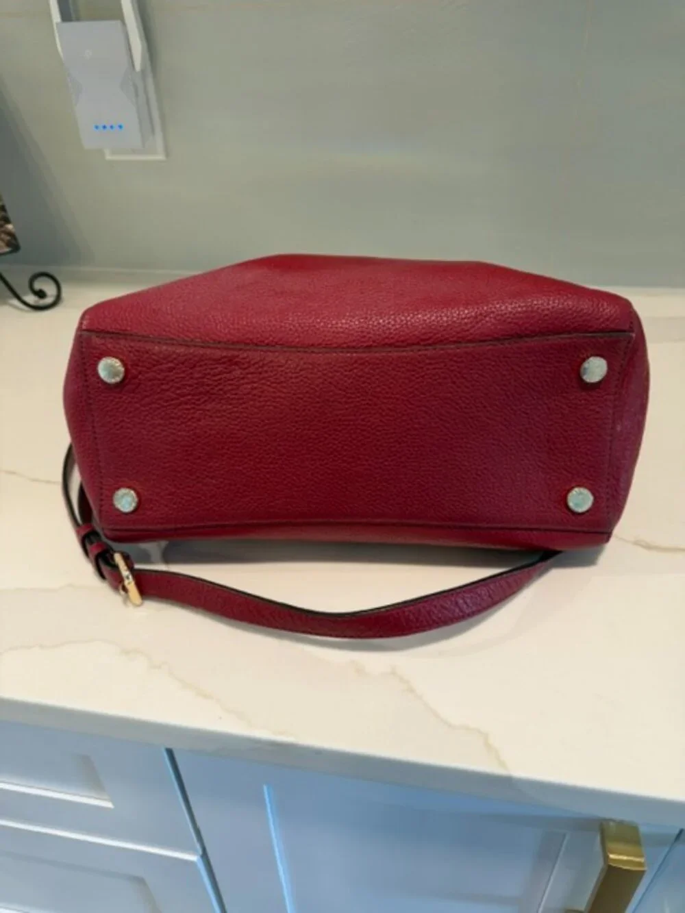 Michael Kors Sheila Pebble Leather Satchel